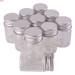 100pcs 6ml Size 22*35mm Transparent Glass Perfume Spice Bottles Tiny Jars Vials With Silver Screw Cap DIY Craftgood qty