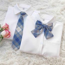 JK uniform shirt women long-sleeved spring autumn preppy style white warm base top plus velvet thickening blouse 210526