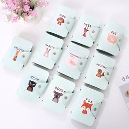 Cute Card Holder Card Wallet Bank Credit ID Pack Female Cartoon Animal Multi-Card Bit PU Leather multi Colours Case whole sale presents gifts