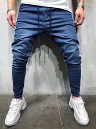 Men's Jeans Mens Skinny Slim Fit Ripped Big And Tall Stretch Blue For Men Distressed Elastic Waist1