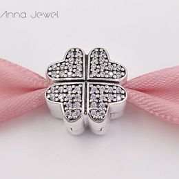 DIY Charm Bracelets jewelry pandora murano spacer  for bracelet making bangle Diamond Flower Clip bead for women men birthday gifts wedding party