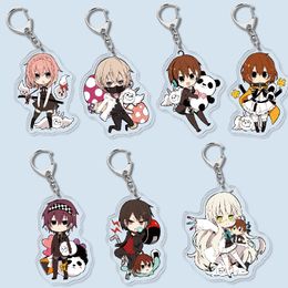 Yuzu Roromori Keychain Man Cartoon Women Key Chain Anime Figure Creative Kids Gift Key Holder fashion Jewellery Metal Breloczek