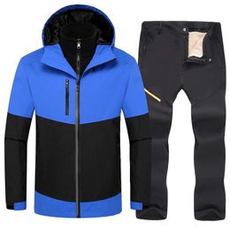 Skiing Jackets Ski Suit Men Windproof Waterproof Snowboarding Thick Warm Snow Clothes Winter Equipment Jacket And Pants Set