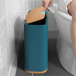 Recycling Bin Trash Can Recycle Office and Home Storage Kitchen Toilets Cabinet Bathroom Dump Waste Wastebasket Rubbish Dumpster 211222