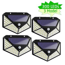 300 LED Solar Led Light Outdoor Waterproof Garden Ip65 Motion Sensor Emergency Bulbs ABS Solar Lamps Decoration for Ground Fence