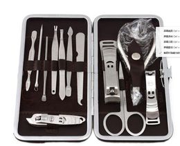 12 in 1 pcs Nail Clipper Kit Nail Care Sets Pedicure Scissor Tweezer Knife Ear pick Utility Manicure Set Tools