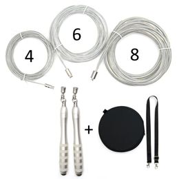 Jump Ropes CROSSROPE Rope Similar Function Fast Lock System Skipping 3x 4mm 6mm 8mm TPU Steel Cord Set With EVA Case