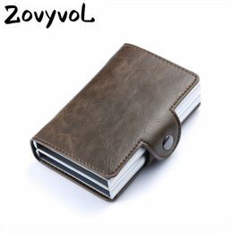Wallet Business unisex Fashion ZOVYVOL 2019 Vintage 2 for Holder Card Case ID Metal holders With RFID