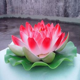 60 CM Diameter Artificial Flower Water Pool Simulation Lotus For Wedding Decoration Home Decor (Pink Red Purple Orange White)