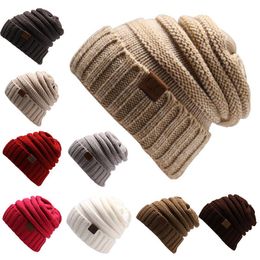 Berets Ladies Knitted Hats Warm And Lock Temperature Outdoor Men Women Skin-Friendly Soft Big Head Woollen Clothing Accessories