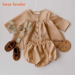 Bear Leader Toddler Baby Casual Clothes Sets Summer Girls Boys Shirts And Shorts Outfits Spring Cute Infant Clothing 0-2 Years 210708