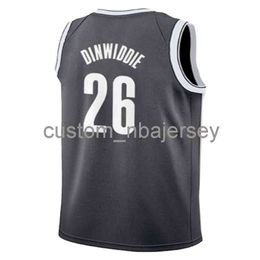 Mens Women Youth Spencer Dinwiddie Black 2019-20 Swingman Jersey stitched custom name any number