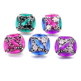 fascinating Rhinestone gadget fastener 18mm Snap Button Clasp Boho charms for Snaps Jewellery Findings suppliers