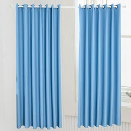 Curtain & Drapes Ultra Sleep Well Energy Saving Thermal Insulated Textured Thick Linen Pair Curtains Blackout Room Darkening