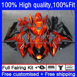 Injection Mold Fairings For SUZUKI GSXR600 GSXR-750 750CC Light orange GSX-R750 K6 06-07 21No.20 GSXR 600 750 CC 600CC GSX-R600 06 07 GSXR-600 GSXR750 2006 2007 OEM Bodys