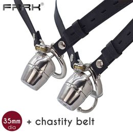 NXYCockrings FRRK Strapon Chastity Cage with Bondage Belt Device for Her to Control Metal Penis Rings Cock Tube Intimate BDSM Sex Toys 1124