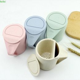 The Wheat Straw Milk Tea Cup Creative Couple Green Wash Gargle Of Cups & Saucers