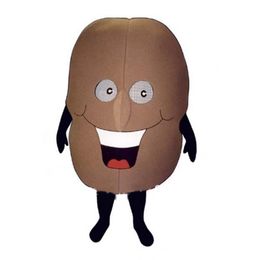 Stage Performance Coffee Bean Props Mascot Costume Halloween Christmas Fancy Party Cartoon Character Outfit Suit Adult Women Men Dress Carnival Unisex Adults