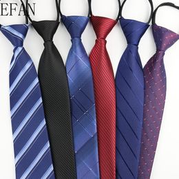 Fashion Zipper Men's Tie Classic Solid Flower Floral 8cm Jacquard Necktie Accessories Daily Wear Cravat Wedding Party Gift