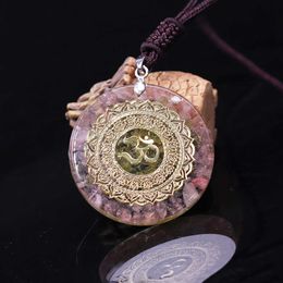 Orgonite Reiki Pendant crystal The Soul Bring Lucky Energy Stone Pendant Necklace Glamour Jewellery For Women X0707