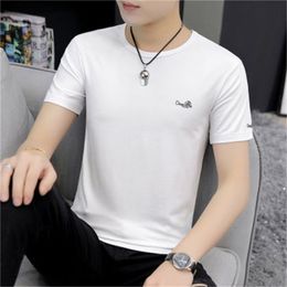 Hong Kong style t-shirt men's loose clothes boys short-sleeved ins tide summer 210420