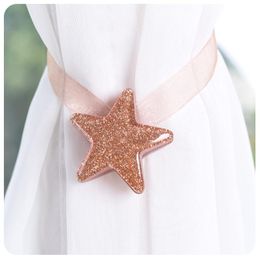 Other Home Decor Star Shape Magnet Curtain Buckle Magnetic Mesh Tieback Holder Window Clip Strap Accessories JJJRY774