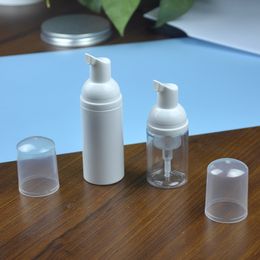 30ml 50ml 60ml Plastic Foam Pump Bottle 2oz Clear White Soap Dispenser Bottles Hand Sanitizer Mousses Liquid Foaming Container GF358