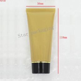 50pcs/lot 60g Plastic Soft Tube Refillable Cosmetic Facial Cleanser Hand Cream Bottle Shampoo Lotion Squeeze Container goldengood qty