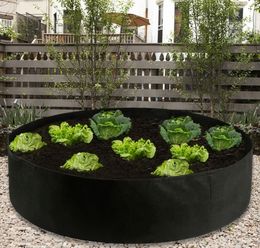 Raised Plant Bed Garden Flower Planter Elevated Vegetable Box Planting Grow Bag Round Pot for Plants Nursery
