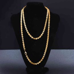 Dubai Color Necklace 120cm Gold chain necklace For Women Girl Wife Bride