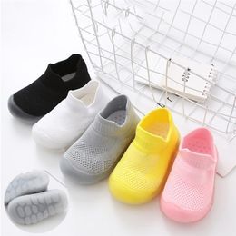 Kid Baby First Walkers Breathable Infant Toddler Girls Boy Casual Mesh Soft Bottom Comfortable Non-slip Shoes 210317