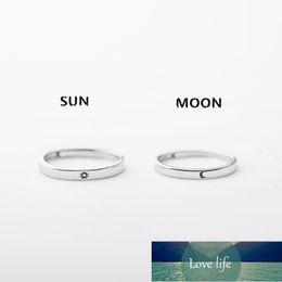 Silver Plated Simple Style Sun Moon Adjustable Couple Rings For Men Women Wedding Rings Jewellery Accessories Factory price expert design Quality Latest Style