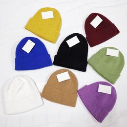 wool mask UK - Men Brand Winter Beanie Women Hats Bonnet Neanie Knitted Wool Hat Plus Velvet Cap Skullies Mask Beanies