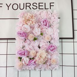 40*60cm Artificial Rose Flower Row Wedding Background Wall Decoration Flowers Arrangement Backdrop Photo Studio Decor