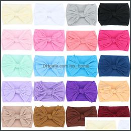 Hair Accessories Baby, Kids & Maternity Newborn Designer Headband Bows Nylon Headbands Soft For Girls Head Bands Drop Delivery 2021 Atobh