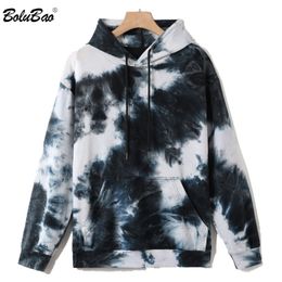 BOLUBAO Brand Men Tie dyed Hoodies Spring Men Fashion Hooded Sweatshirt Cotton Casual Hoodies Sweatshirts Male EU Size 210518