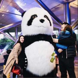 Mascot Costumes Inflatable Panda Bear Mascot Costume Party Game Dress Outfits Clothing Advertising Carnival Halloween Xmas Easter Festival A