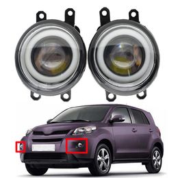 for Toyota Urban Cruiser Hatchback 2009-2014 fog light pcs Front Bumper Lamp Styling Angel Eye LED Lens 12v H11