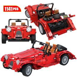 Winner City Three Wheeled Classic Cars Truck Building Blocks Technical Model Convertible Car Bricks Toys for Children Q0624