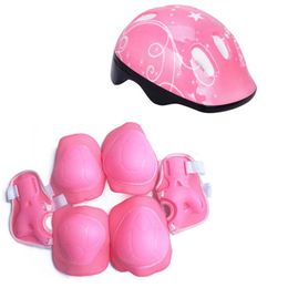 child safety helmets Australia - Elbow & Knee Pads Boys Girls Childs Kids Safety Helmet Pad Set Cycling Skate Bike