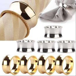 Wedding napkin rings metal holders for dinners parties hotel table decoration supplies diameter 4.5cm RH0889