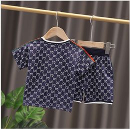 Summer Baby Boys Girls Clothing Set Kids Letters Printed Short Sleeve T-Shirts+Shorts 2st Set Boy Casual Suit Children Outfits
