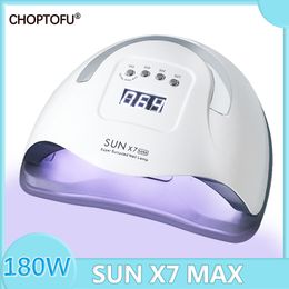 SUN X7 MAX LED 180W nails 57LED UV Nail Polish Dryer Professional Lamp for manicure