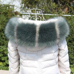 Qearlstar 2020 New Fur Collar Faux Raccoon Fox Fur Luxury Women Men Kids Scarf Coat Hood Decor Clothing Accessories Wraps Fy502 H0923