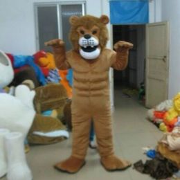 Halloween Brown Lion Mascot Costume Top Quality Customize Cartoon Anime theme character Adult Size Christmas Birthday Party Outdoor Outfit Suit