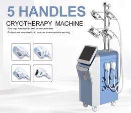professional 5 handles cryolipo fat loss Cold Cooling Tech cryolipolysis Machine body shape cryotherapy slim cyro fat freezing device for sale