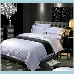 Bedding Supplies Textiles Home & Gardenbedding Sets The Four-Piece Bedroom Bed Sheet Winter Thick Pure Cotton Satin Forging Quilt Er Fashion