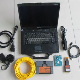 automobile diagnostic tools FOR BMW ICOM A2 B C 3in1 ssd 960gb laptop cf52 toughbook repair scanner on sale ready to use