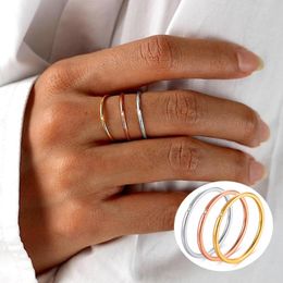 Wedding Rings Ultra Thin 1mm Stainless Steel Ring With Cubic Zirconia,Baguette Stacking ,Minimalist Golden Brands