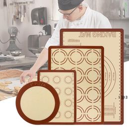 NEWLarge Silicone Baking Mats Set with MeasurementsHeat-Resistant Non-Slip Non-Stick Duty Reusable Oven Food Safe Baking Sheet Cooking EWA55